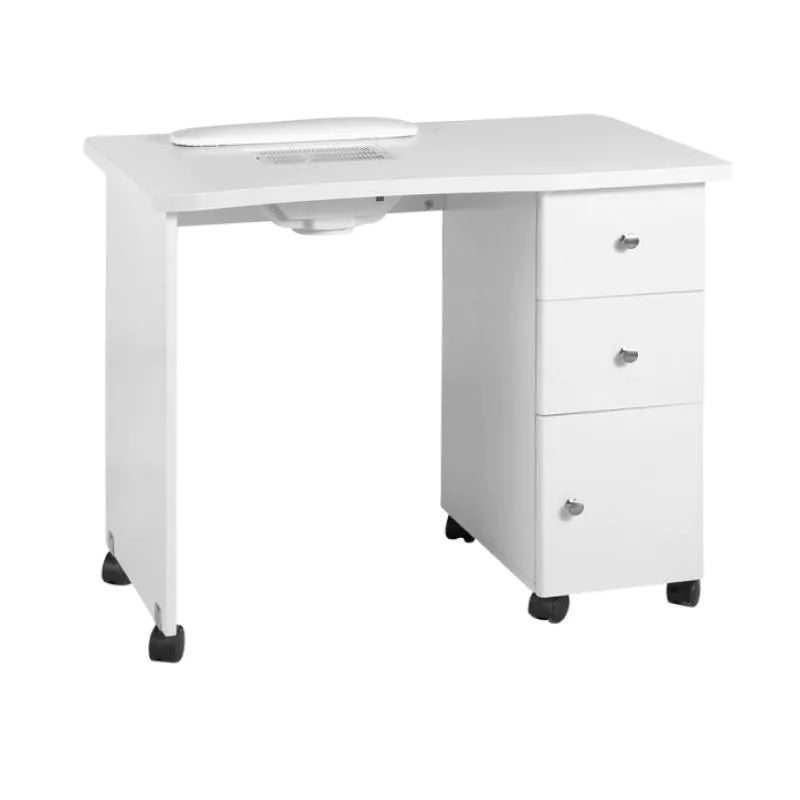 White Wood desk with absorber