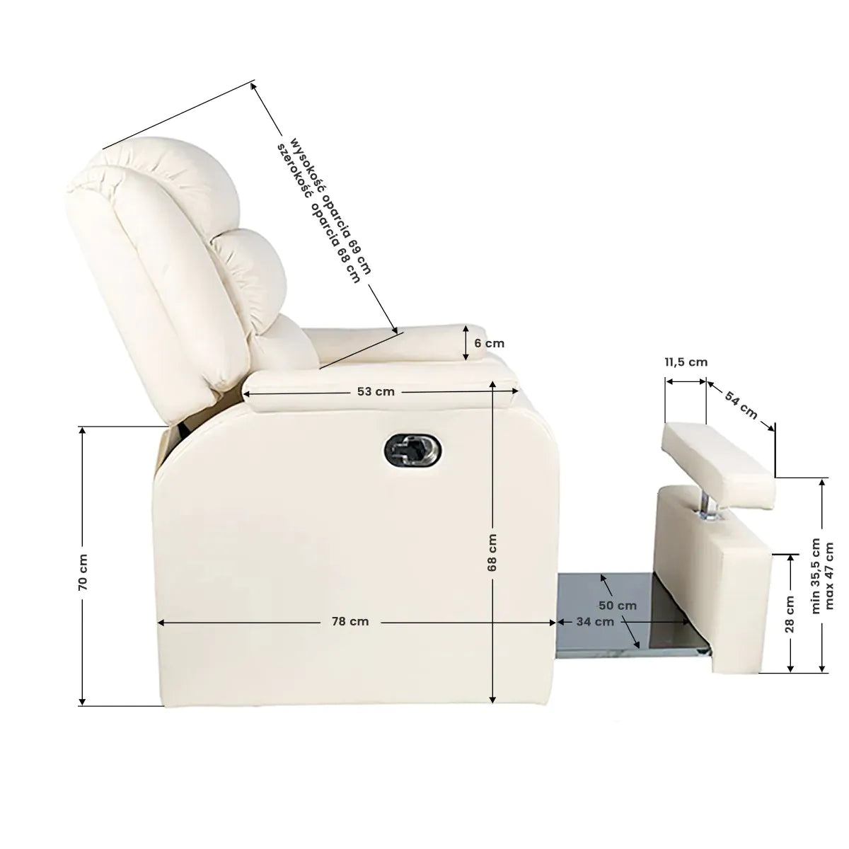 Spa chair for pedicure hilton cream